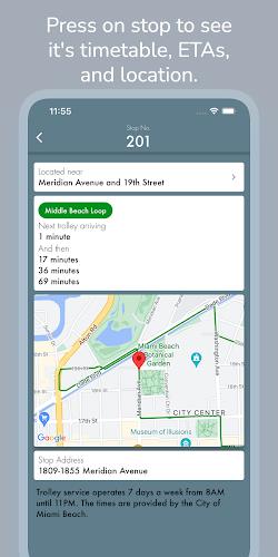 Miami Beach Trolley Tracker ภาพหน้าจอ 2