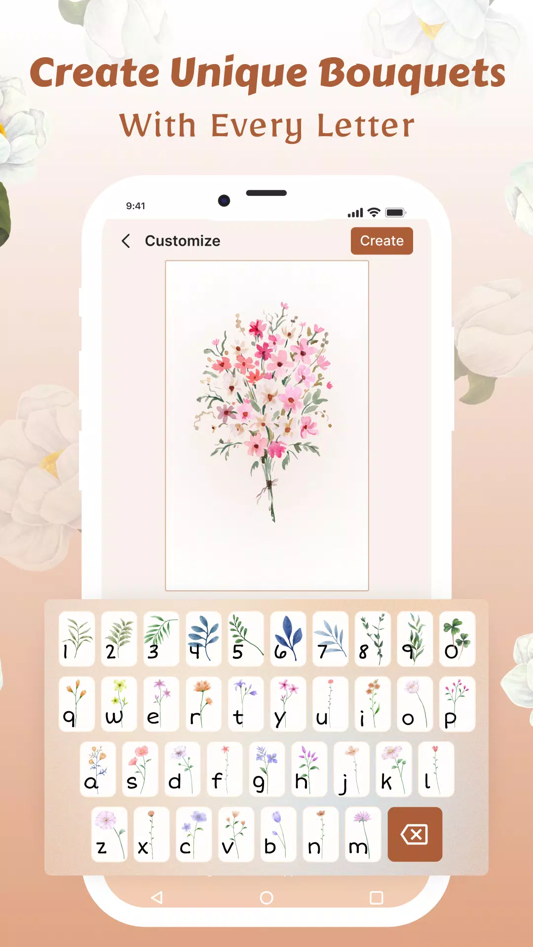 Flower Language Wallpaper DIY Captura de tela 0