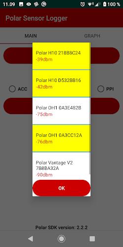 Polar Sensor Logger ဖန်သားပြင်ဓာတ်ပုံ 1