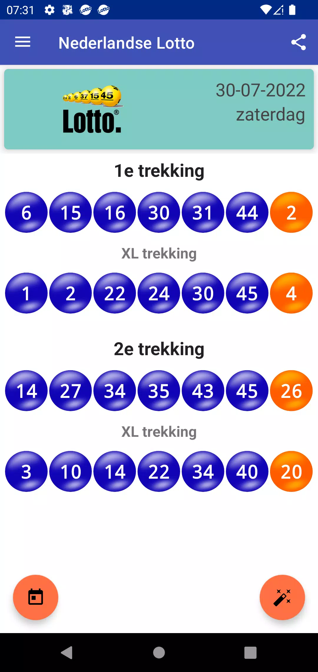 Nederlandse Lotto Voorspelling Zrzut ekranu 0