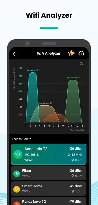 Schermata Speed Test & Wifi Analyzer 2