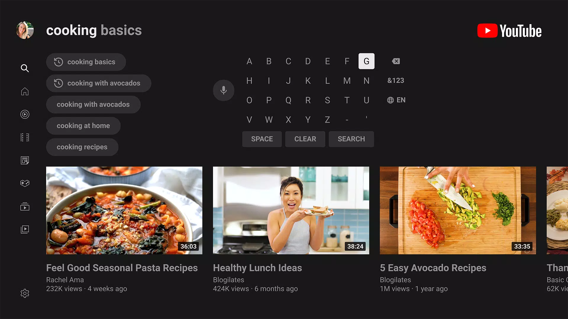 YouTube for Android TV 스크린샷 2
