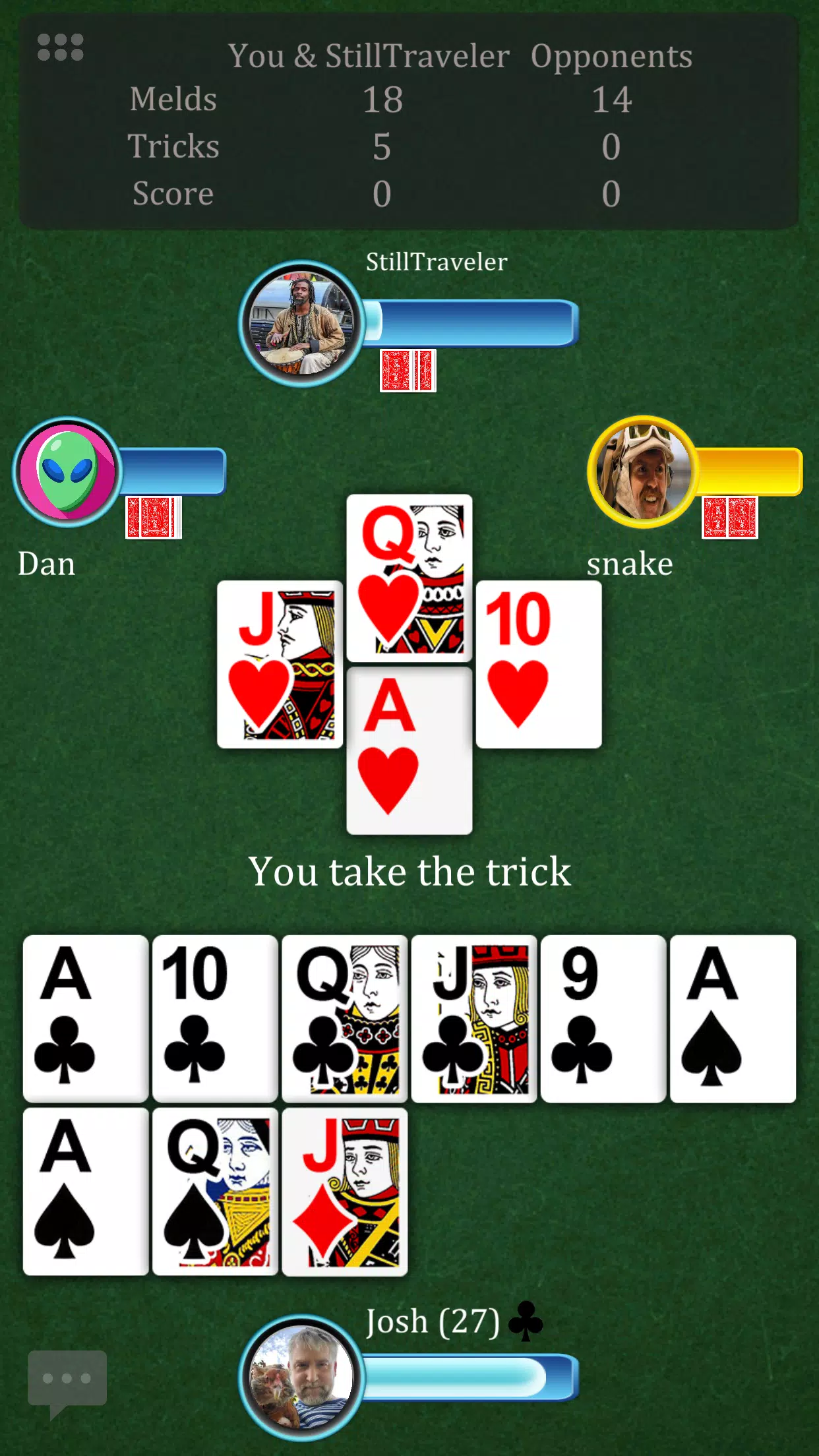 Pinochle Online ဖန်သားပြင်ဓာတ်ပုံ 0