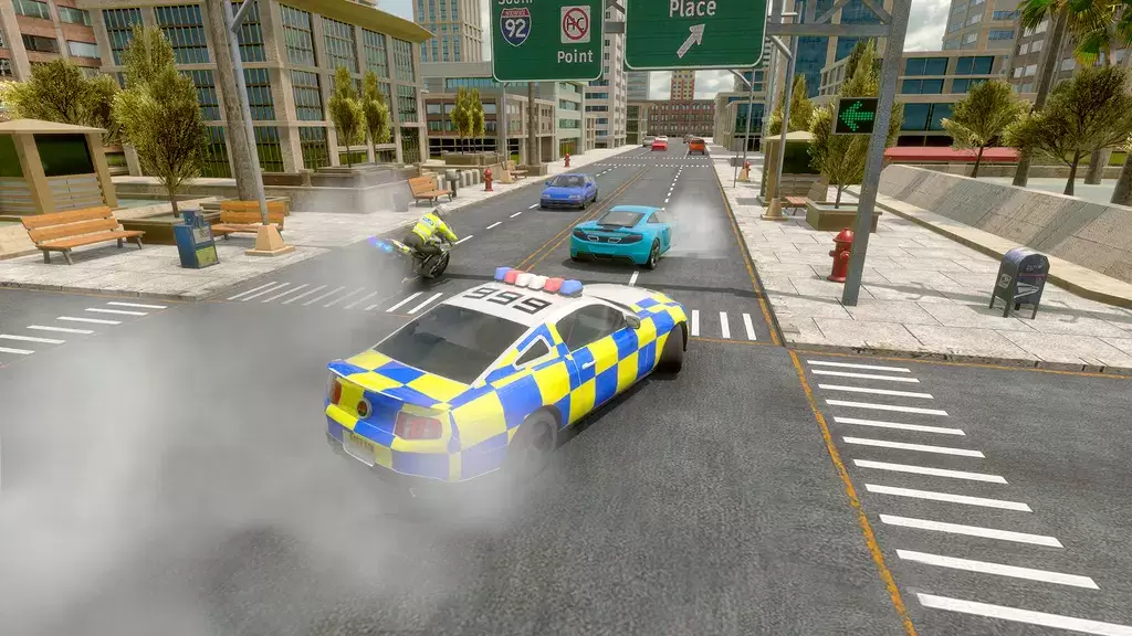 Police Car Driving Motorbike应用截图第1张