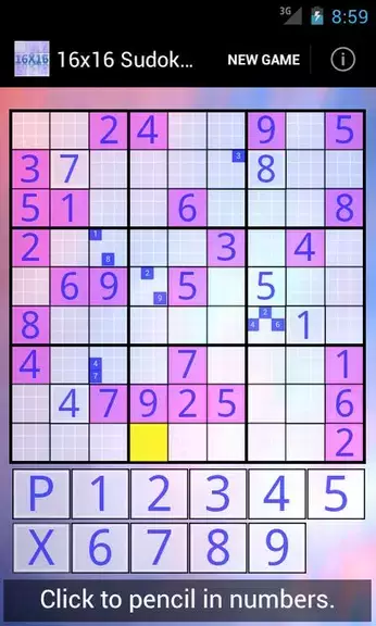 16x16 Sudoku Challenge HD スクリーンショット 1