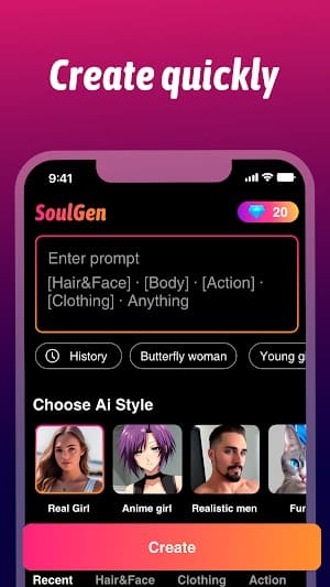 SoulGen AI スクリーンショット 3