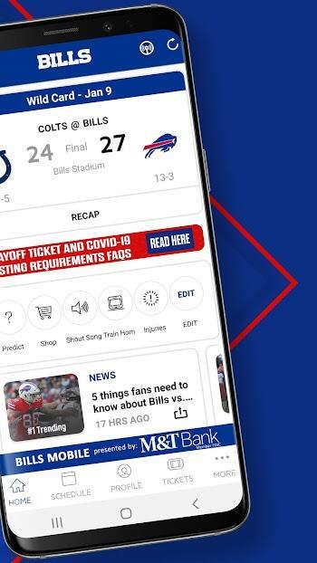 Buffalo Bills Mobile 스크린샷 2