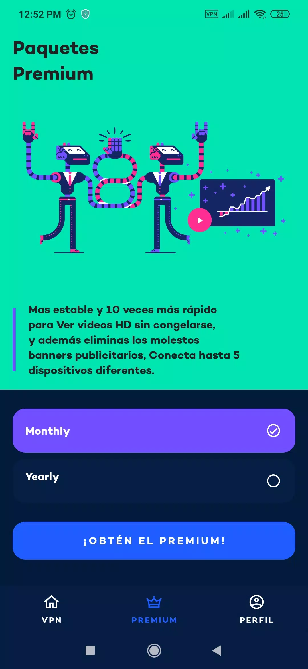 Schermata YouVPN: VPN Gratis 2021, VPN Servidor Proxy Rápido 0