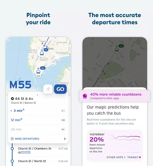 Schermata Transit • Subway & Bus Times 1