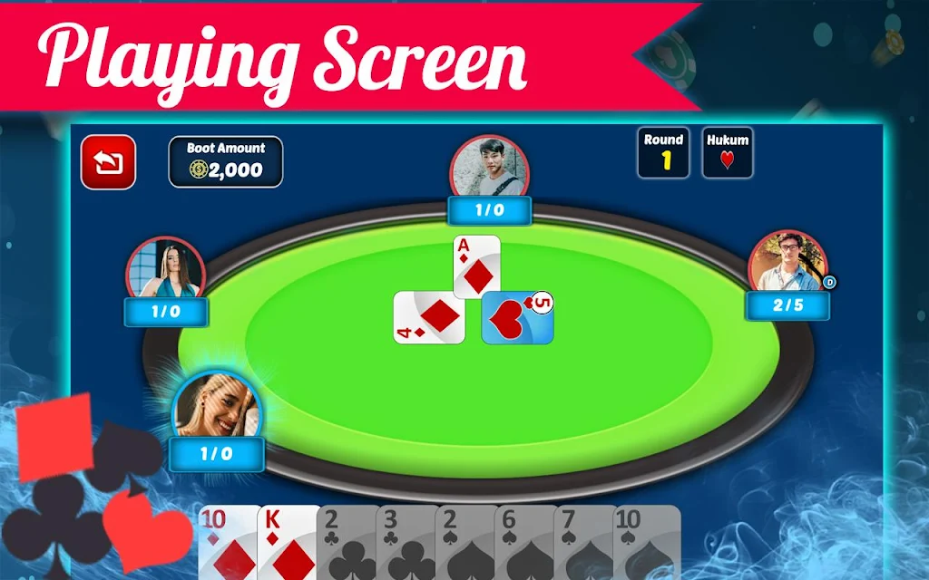 Batak Oyna - Play Spades Free Online Card Games Captura de pantalla 2