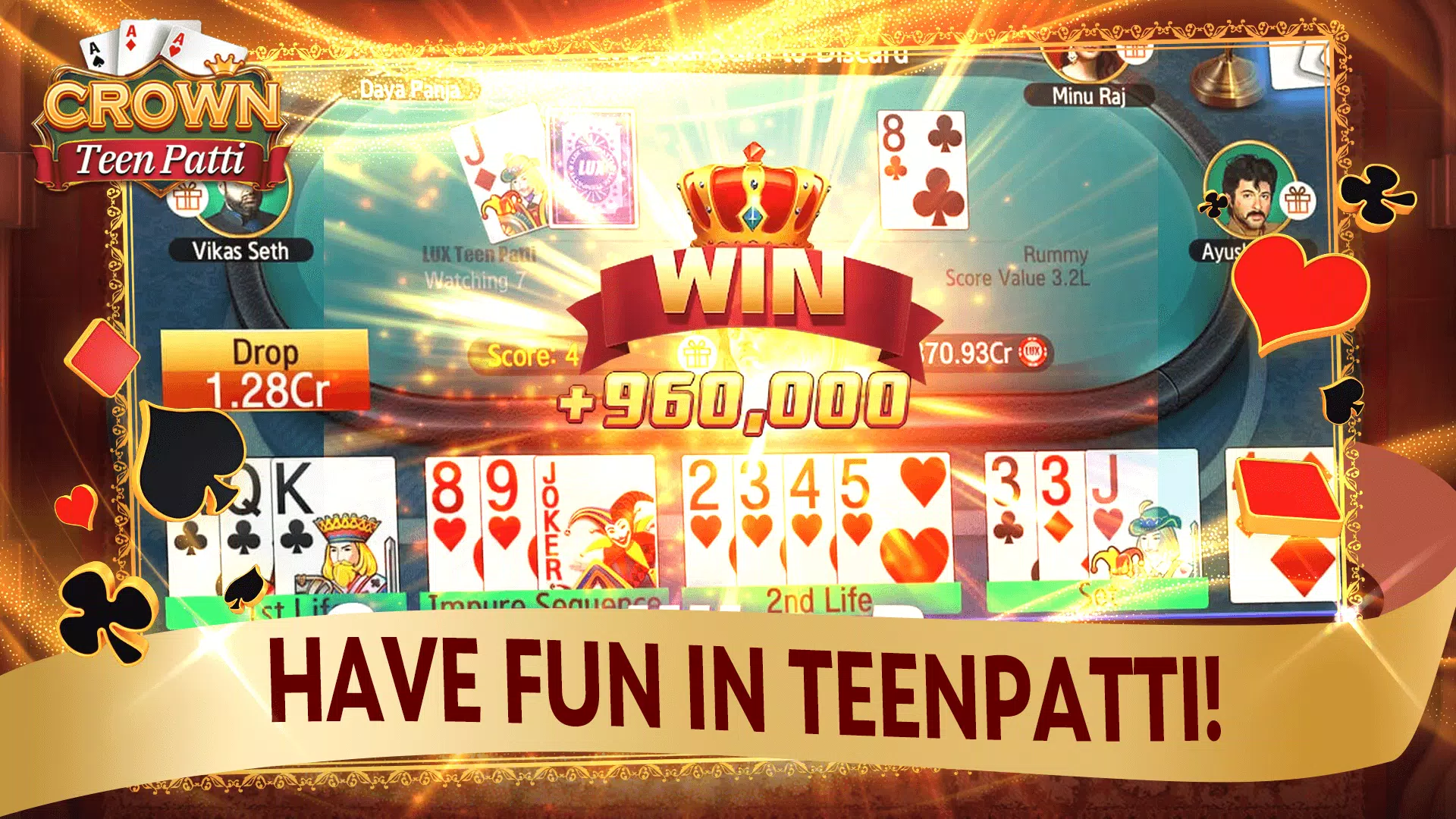 Teen Patti Crown Captura de pantalla 0