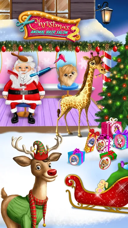 Christmas Animal Hair Salon 2 스크린샷 2