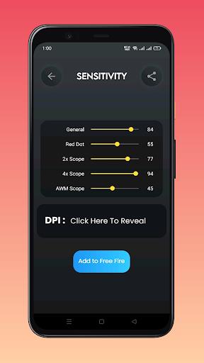 Fire Sensitivity GFX Tool ภาพหน้าจอ 1