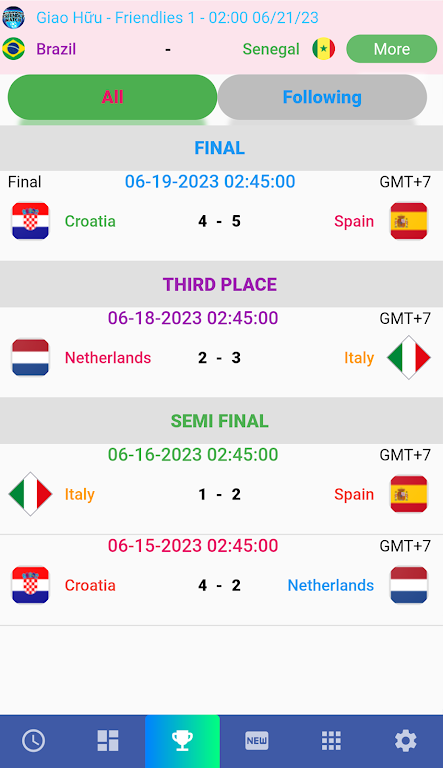Female Cup Matches Captura de tela 2
