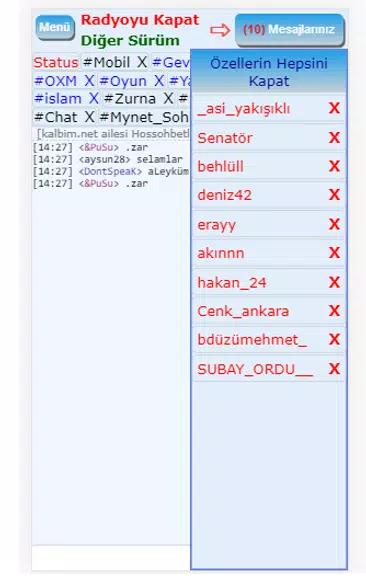 Mirc Sohbet Chat Odaları Schermafbeelding 1