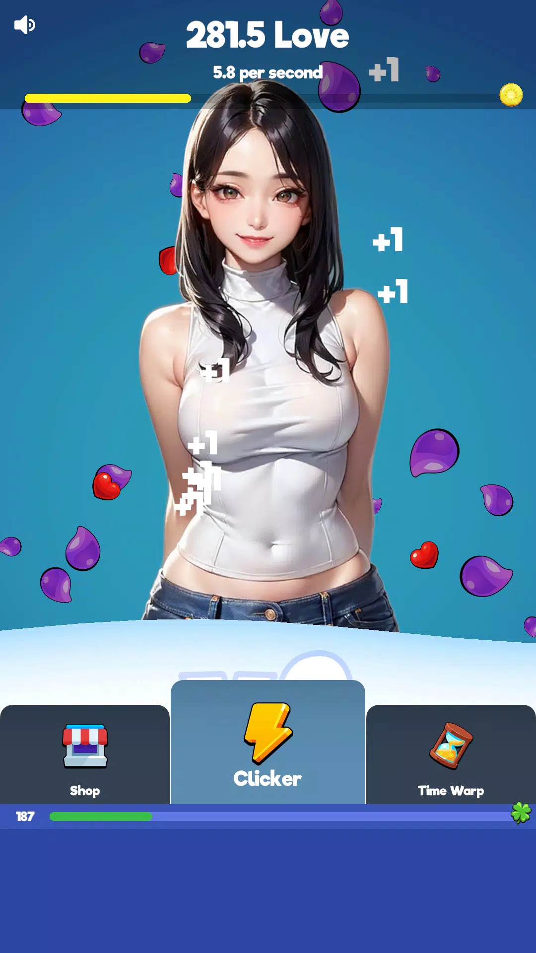 Sexy touch girls: idle clicker Zrzut ekranu 0