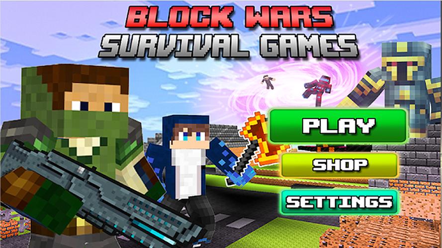 Block Wars Survival Games Ekran Görüntüsü 0