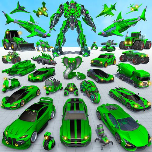 Shark Robot Car Game 3d Capture d'écran 0