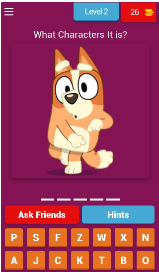 BLUEY QUIZ ဖန်သားပြင်ဓာတ်ပုံ 1