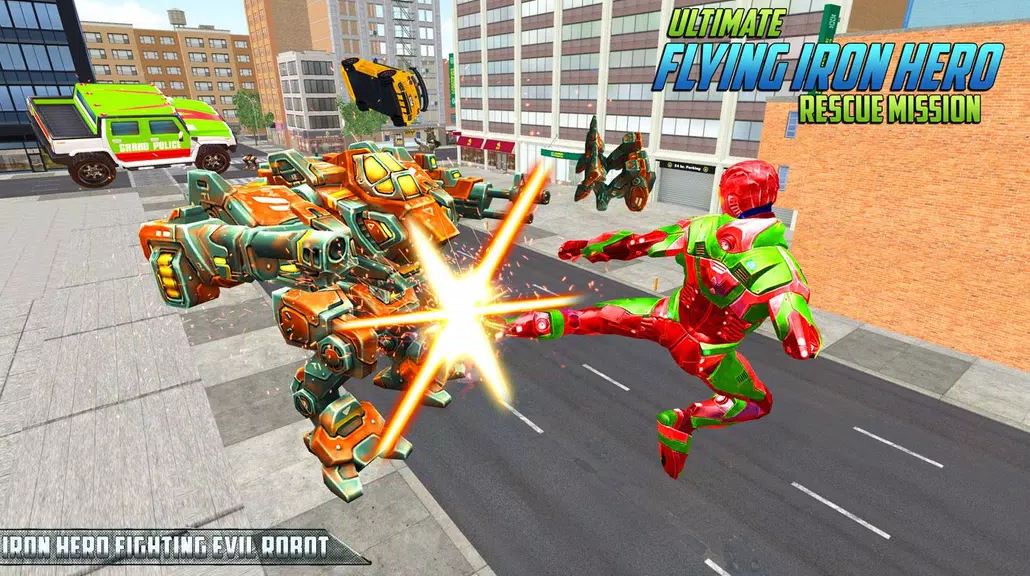 Ultimate KungFu Superhero Iron Fighting Free Game Capture d'écran 0