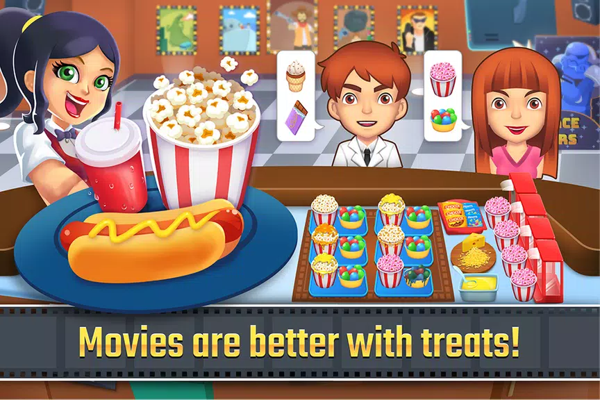 My Cine Treats Shop: Food Game Screenshot 0