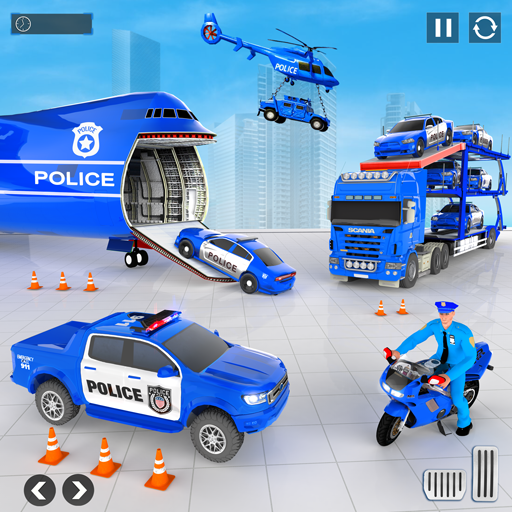 Schermata Police Car transporter Game 3D 0