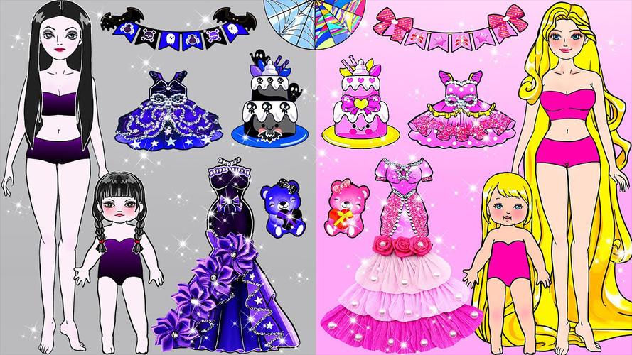 Paper Dolls Diary DIY Dress Up Captura de tela 1