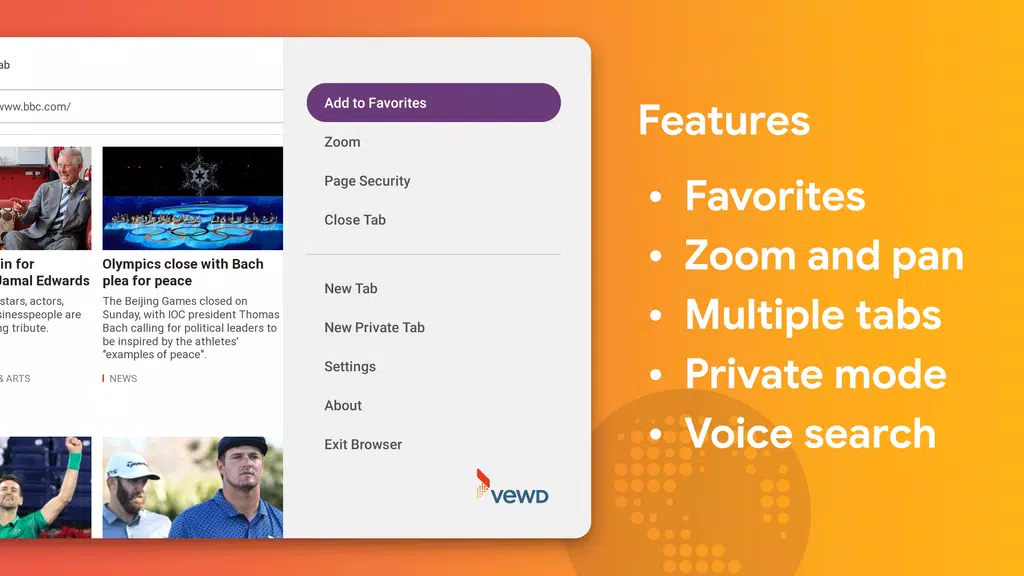Internet Browser for Sony TV Captura de tela 1