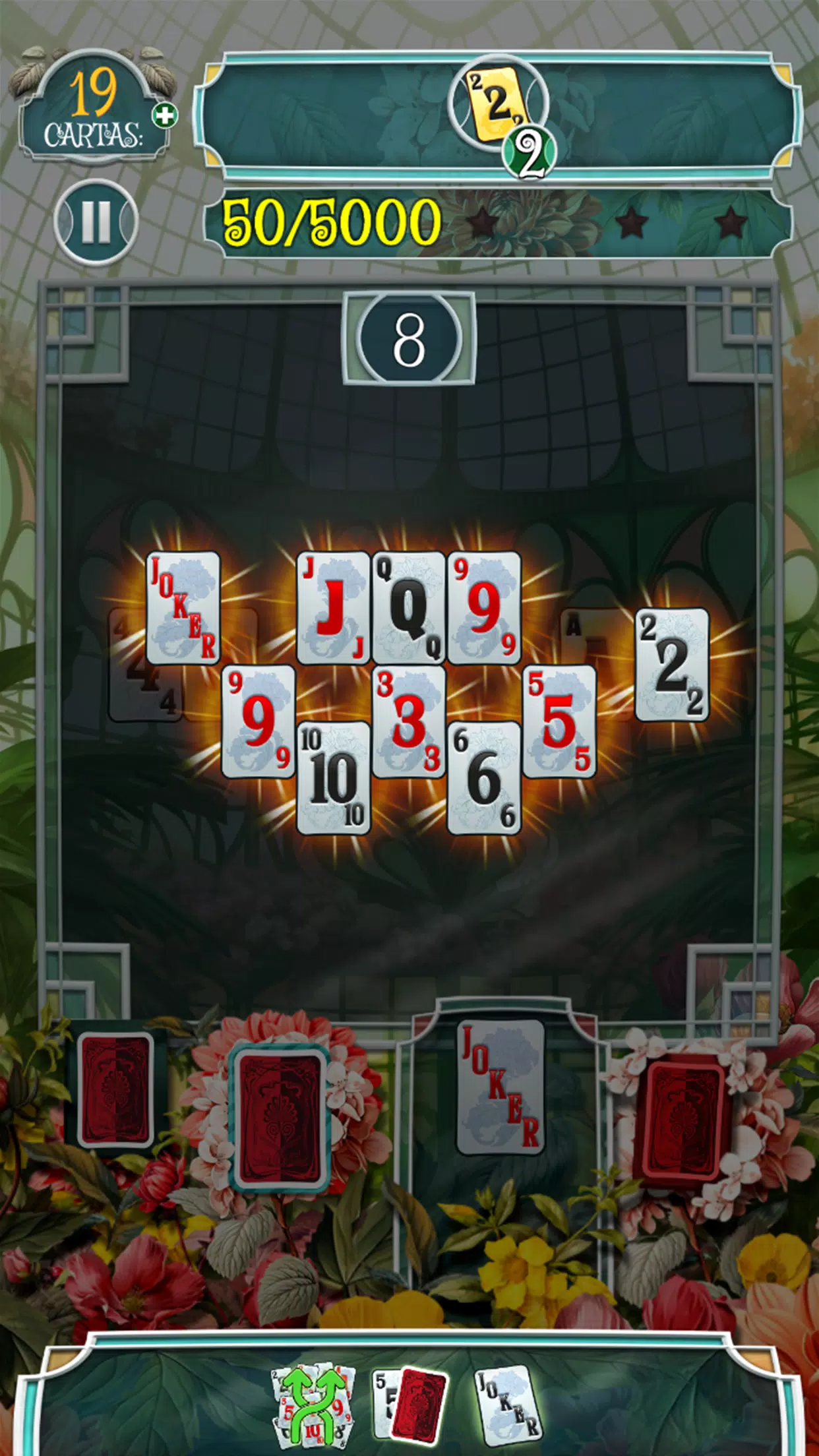 Greenhouse Solitaire TriPeaks Captura de tela 1