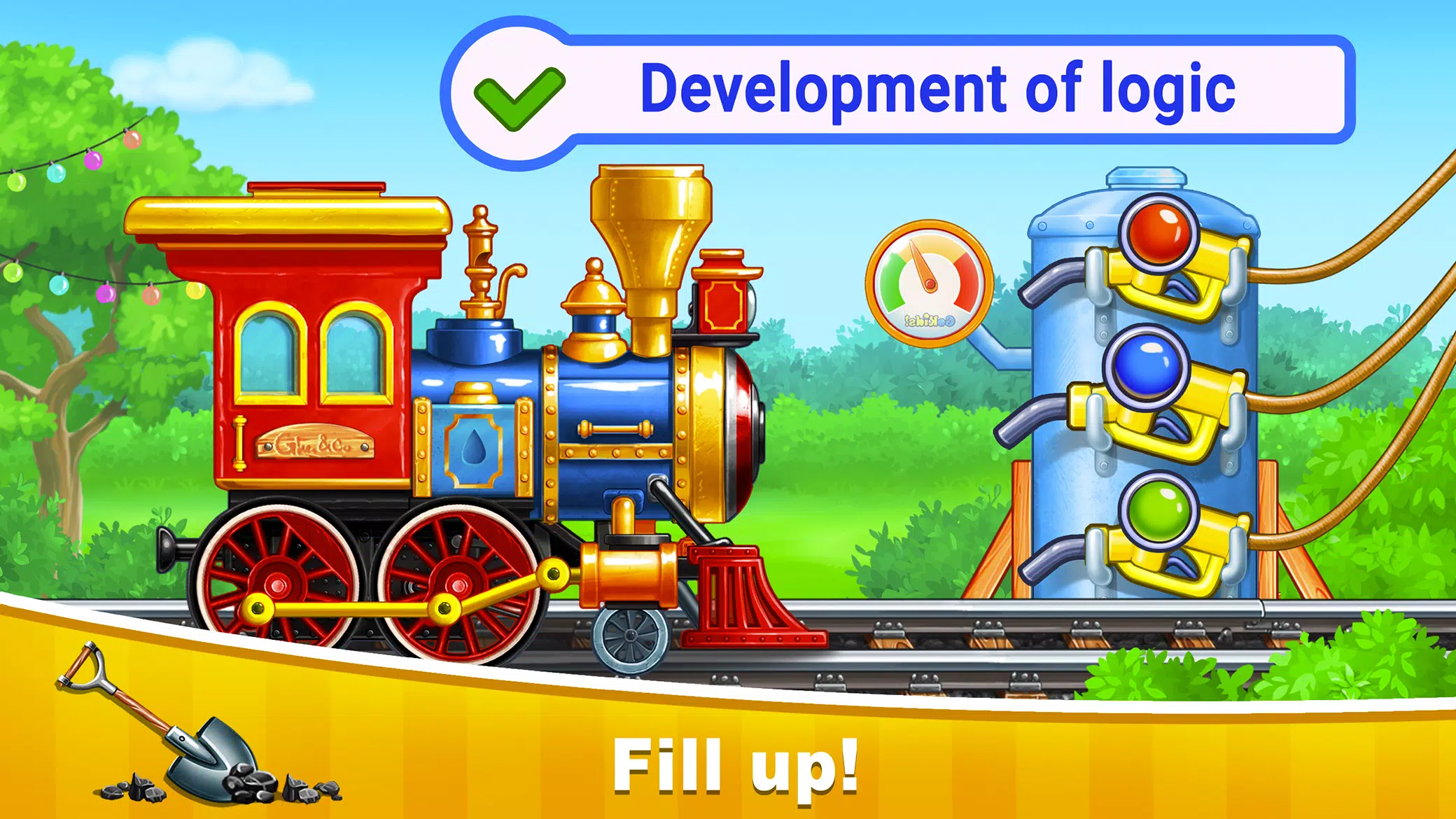 Train Games for Kids: station Tangkapan skrin 1