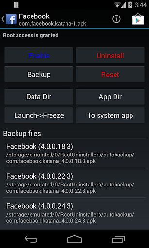 Root Uninstaller Capture d'écran 2