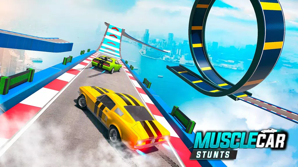 Muscle Car Stunts - Ramp Car Скриншот 2
