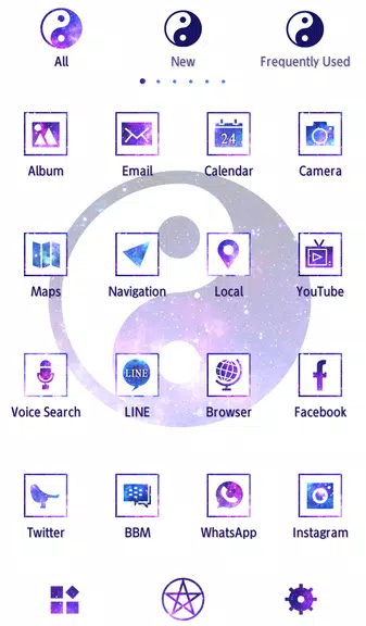 Schermata Galaxy Yin-yang Theme 2