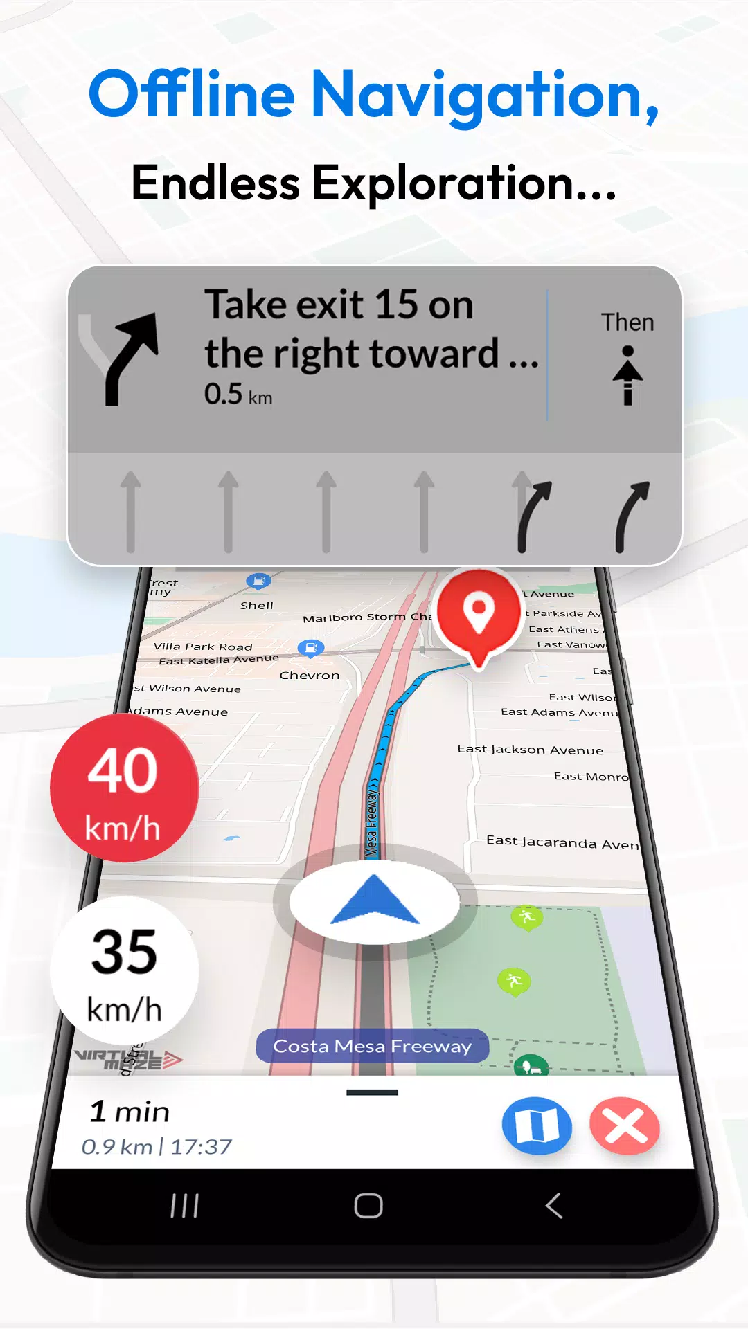 Offline Map Navigation Скриншот 0