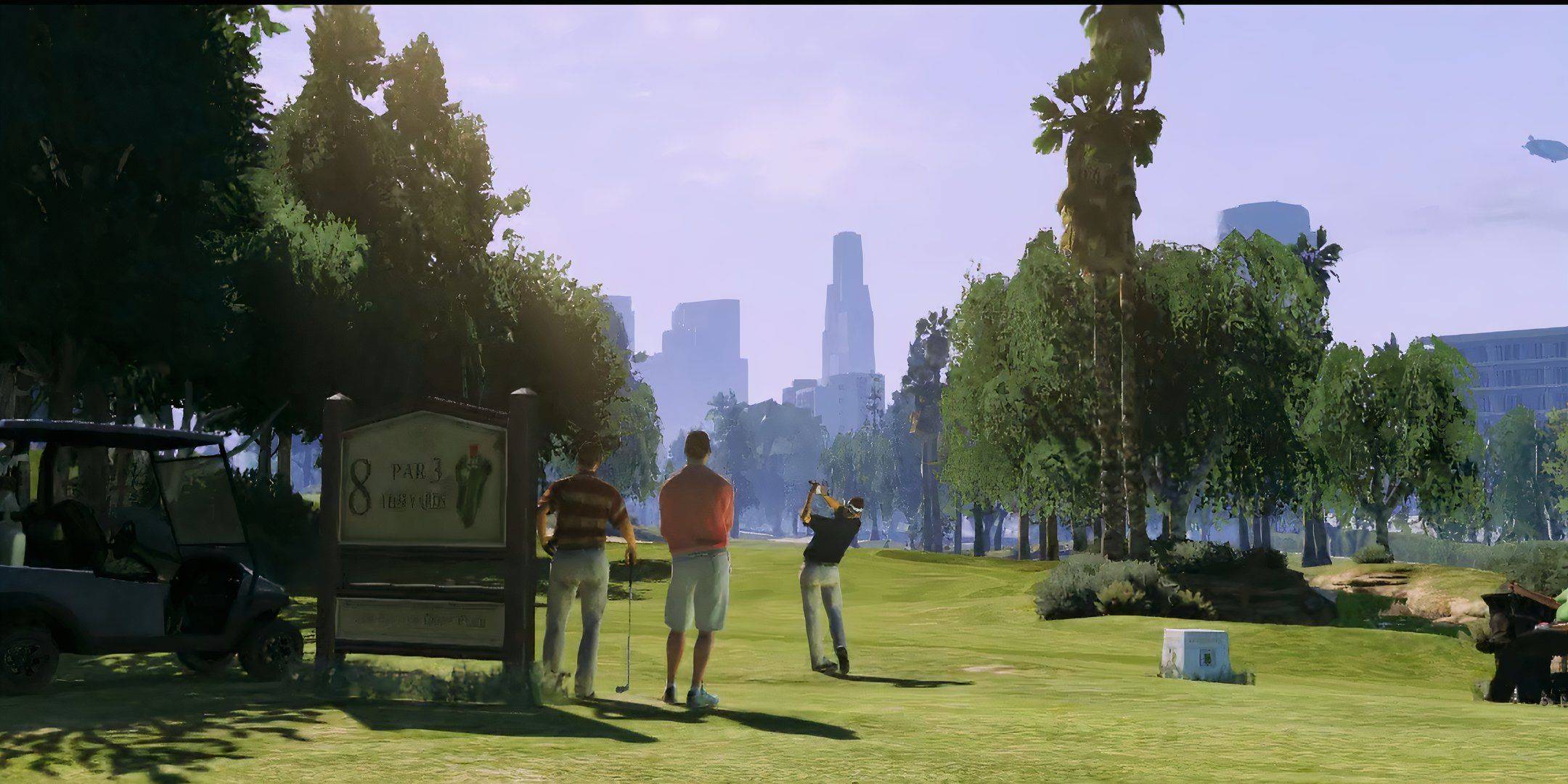 Image: Golfing in GTA Online