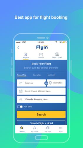 Flyin.com - Flights & Hotels स्क्रीनशॉट 1