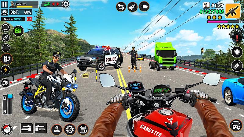 Police Motor Bike Crime Chase スクリーンショット 2