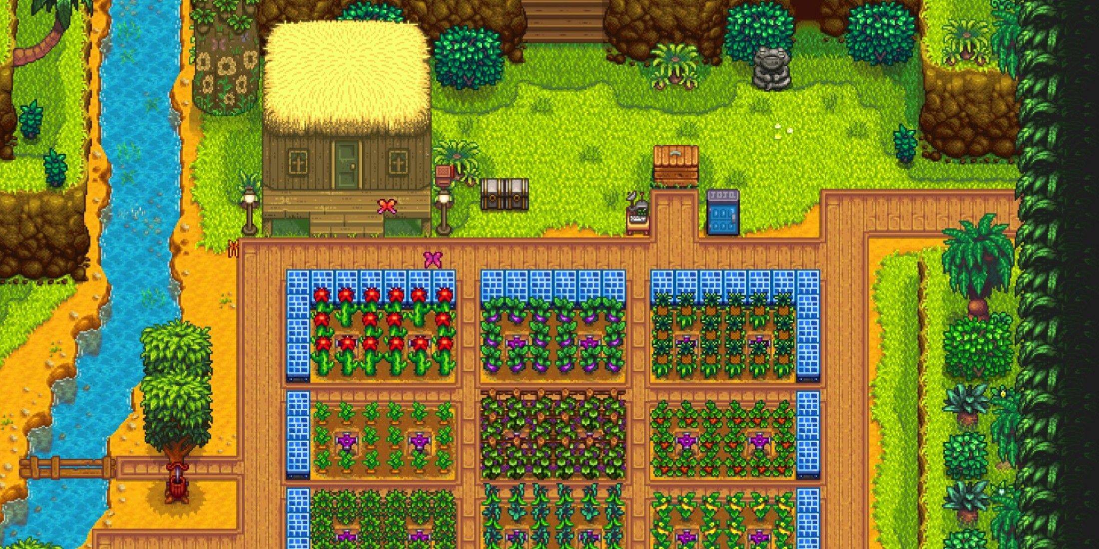 Le joueur de Stardew Valley montre une ferme à couper le souffle où ils ont planté \ 'tout \'