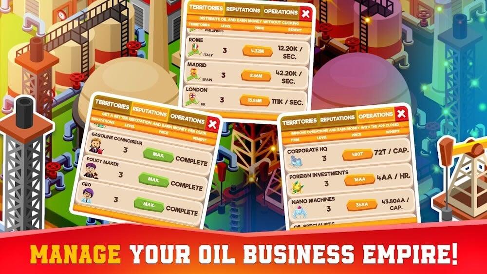 Oil Tycoon idle tap miner game應用截圖第2張