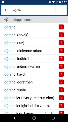 Turkish English Dictionary İng ภาพหน้าจอ 3