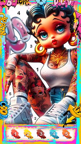Street Art-Color by number Скриншот 1