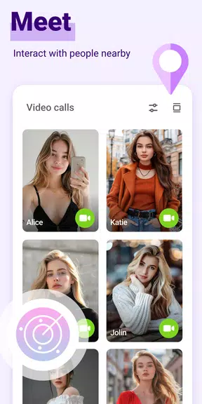 Bate-papo com vídeo Live Video Captura de tela 2