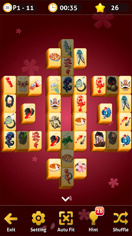 Mahjong Solitaire - Oriental Journey Ảnh chụp màn hình 1