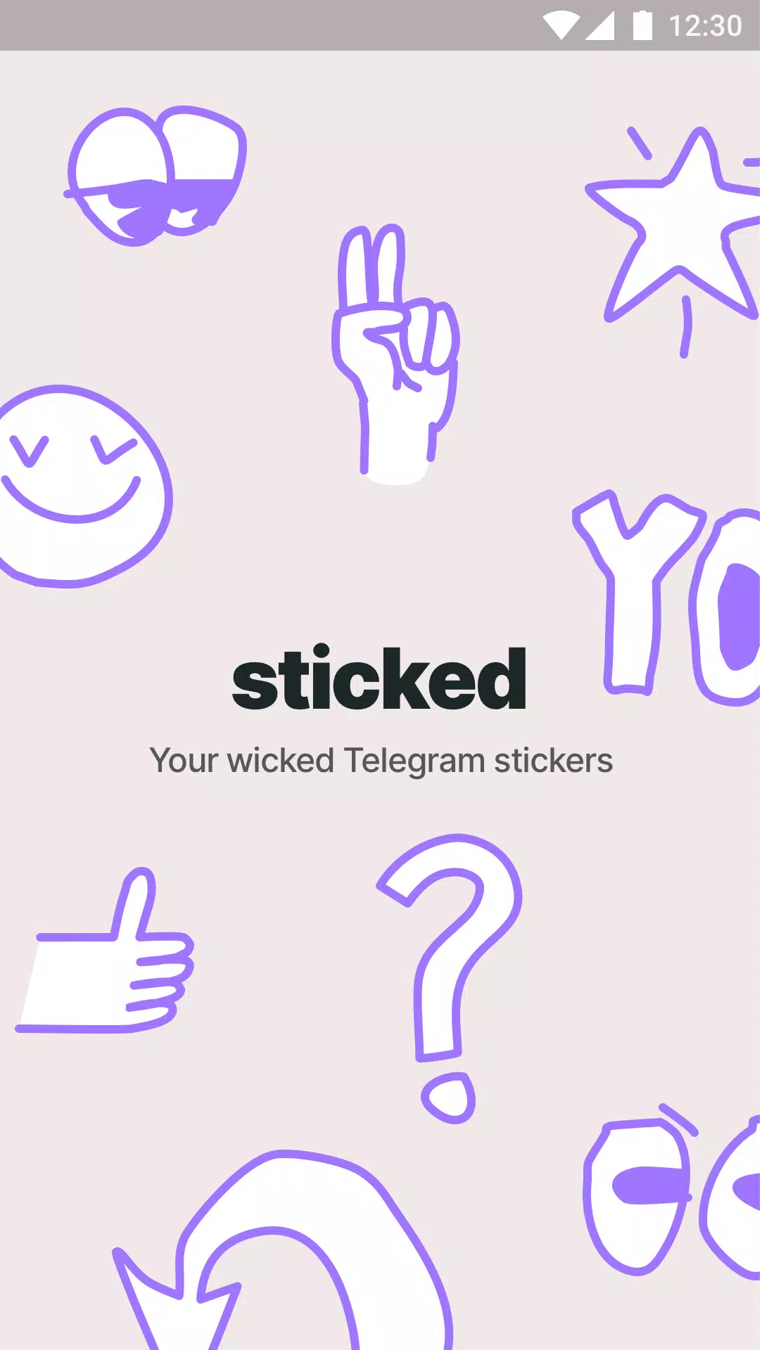 Sticked - Telegram stickers ဖန်သားပြင်ဓာတ်ပုံ 0