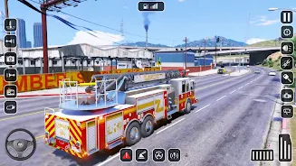 Fire Truck Game:US Firefighter Captura de pantalla 2