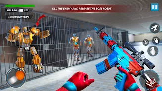 Prison Escape Robot Car Games Capture d'écran 1