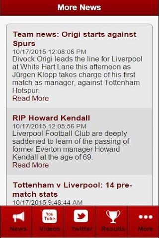 Liverpool Football News Ekran Görüntüsü 1