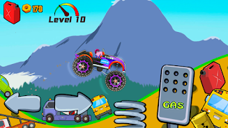 Kids Monster Truck Racing Game Ekran Görüntüsü 3