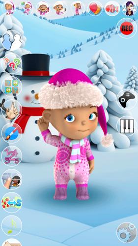 Talking Baby Babsy Winter Fun Captura de pantalla 0