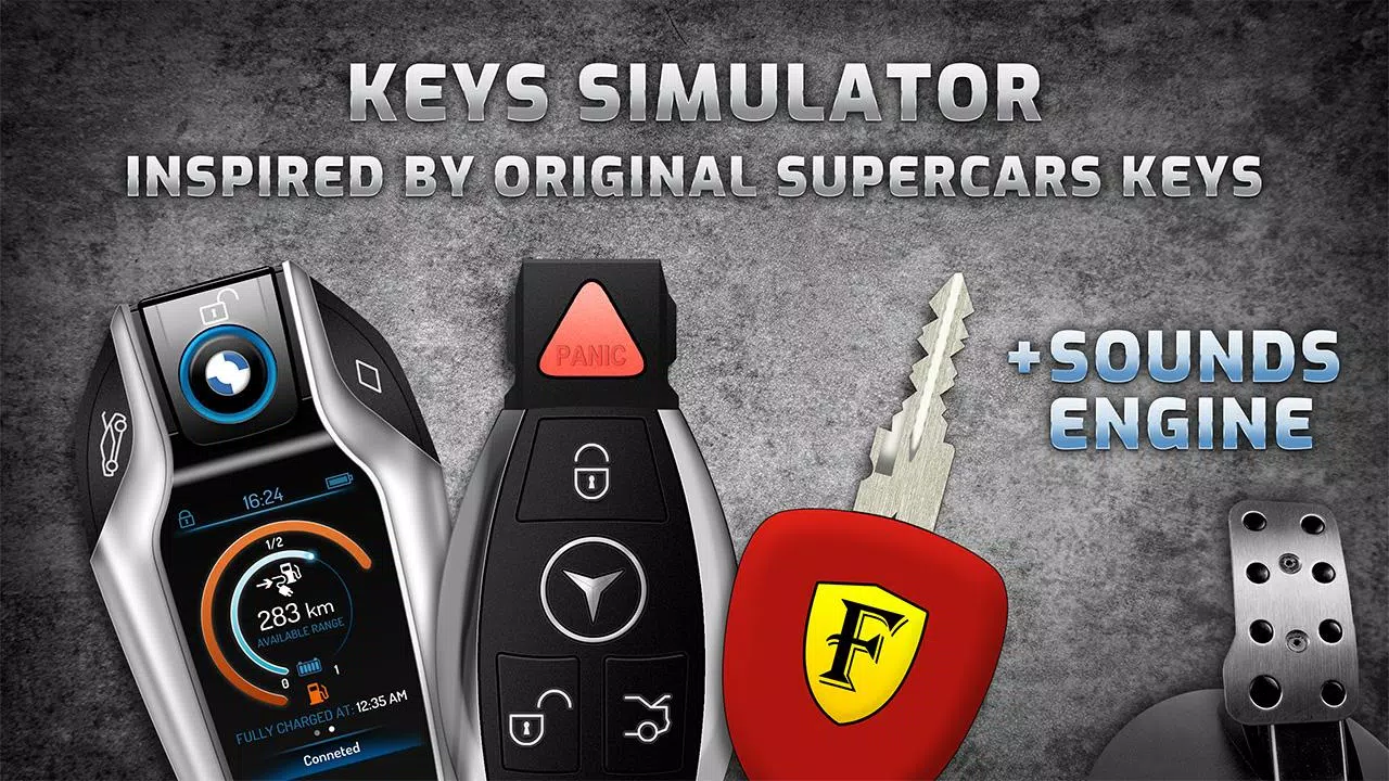 Keys simulator and cars sounds स्क्रीनशॉट 0